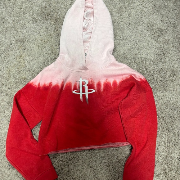 Girls Houston Rockets cropped sweater size 10/12 - Picture 1 of 3
